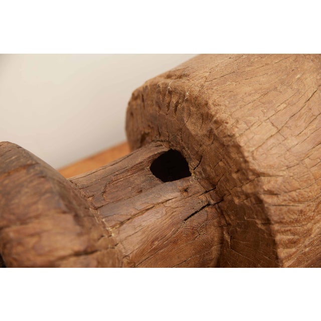Wood Medium 19th Century European Wood Mortar For Sale - Image 7 of 11