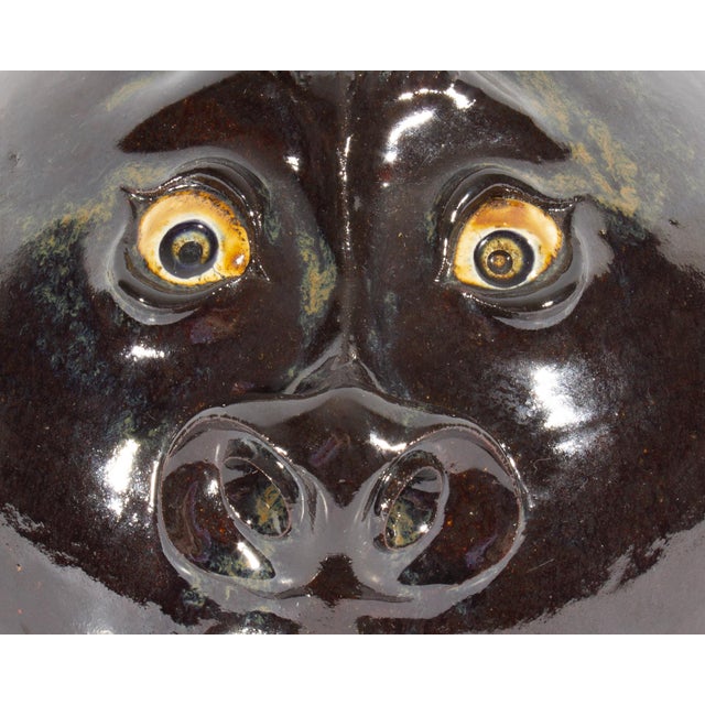 Roger Corn 2000 Georgia Folk Art Face Jug For Sale In Indianapolis - Image 6 of 10