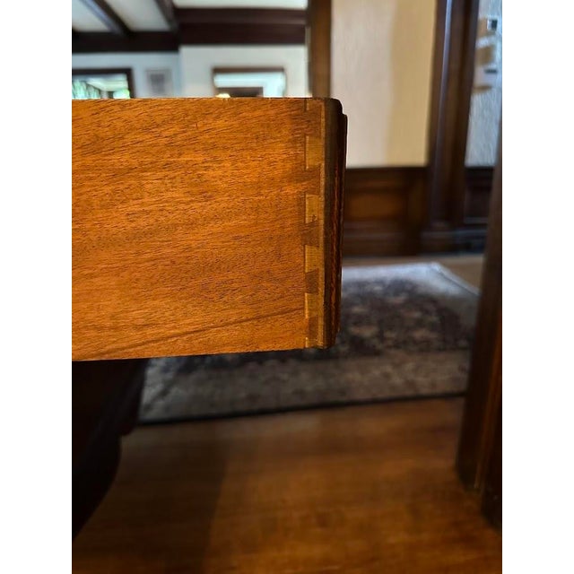Wood 1930's Johnson Handley Johnson Mahogany Chippendale Style Sideboard Buffet, Grand Rapids Certified For Sale - Image 7 of 13