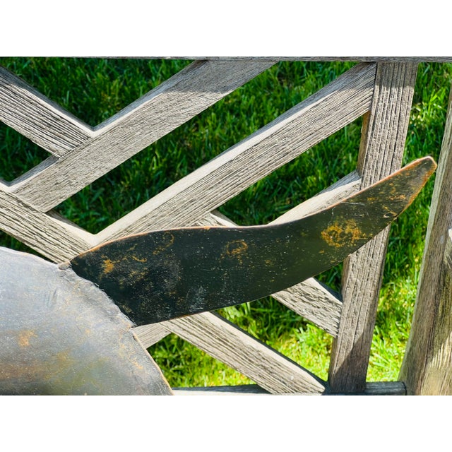 Metal Vintage Hand Wrought Iton Dog For Sale - Image 7 of 9