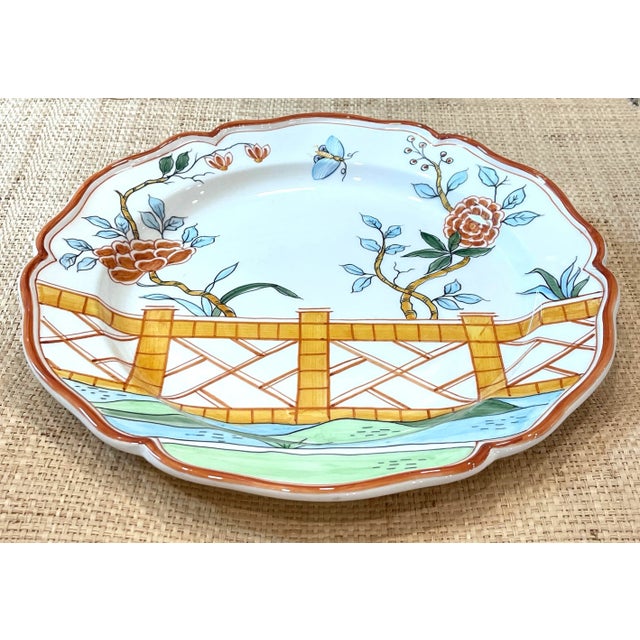 Tiffany and Co. Tiffany & Co "Chinese Fence" Large Platter For Sale - Image 4 of 13