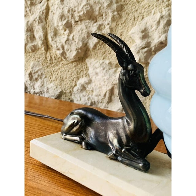 Vintage Art Deco Antelope Table Lamp, 1920s For Sale - Image 12 of 18