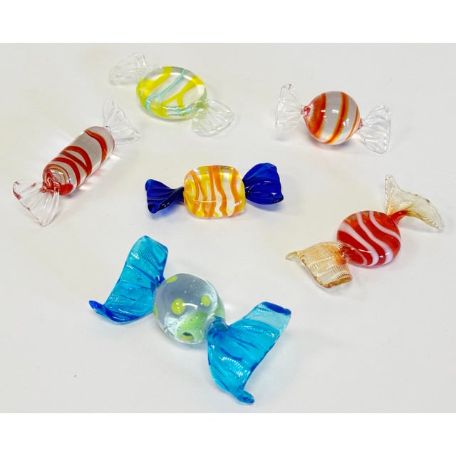 Mid 20th Century Vintage Murano Style Blown Glass Wrapped Candies For Sale - Image 5 of 8