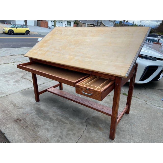 1960s Vintage Mayline Drafting Table Chairish