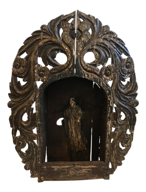 19th Century Hispano-Filipino Urna Santo of Vincent Ferrer