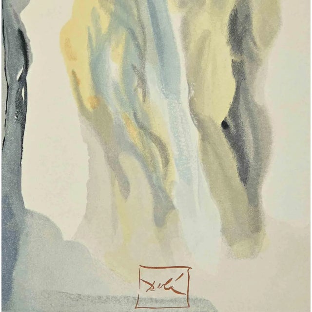 La divina Commedia - Paradise 9 is a woodcut print realized in 1963 for a series illustrating the Medieval poem of the...