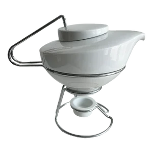 1990s Vintage Mikaela Dorfel Mono Germany Gemiini Porcelain Tea Pot Set- 5 Pieces