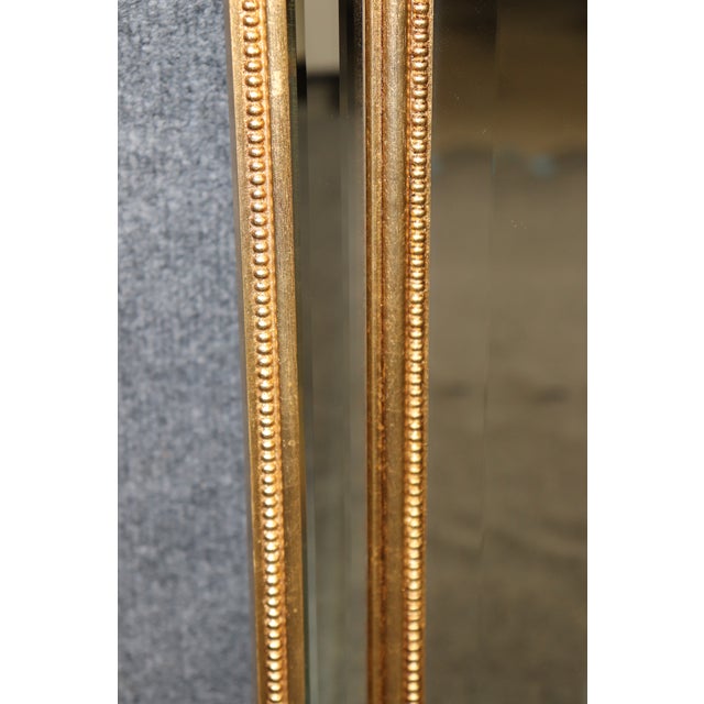 Labarge LaBarge 1950's Gold Gilt Beveled Glass Mirror For Sale - Image 4 of 9