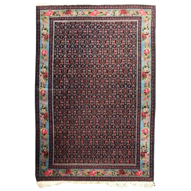 Antique Kurdish Senneh Rug For Sale