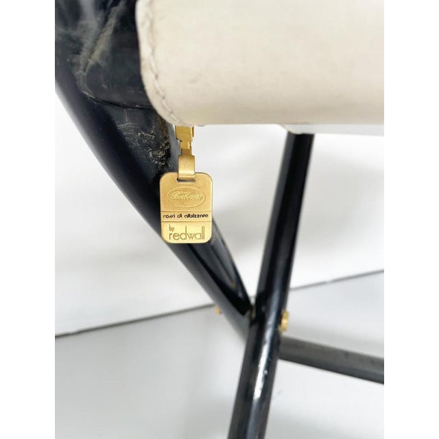 White Mid-Century Modern Rossi di Albizzate Armchairs from Redwall, 1970s, Set of 4 For Sale - Image 8 of 9