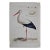White Stork "Ardea Ciconia": An 18th Century Hand-Colored Engraving by Nozeman, 1789 For Sale