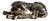 925 Silver Plated Antelope Sculpture by F.lli Raddi Firenze For Sale