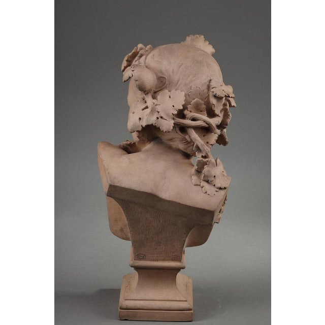 Late 19th Century Jean-Baptiste Carpeaux, Bust Sculpture, 1870, Terracotta For Sale - Image 5 of 18