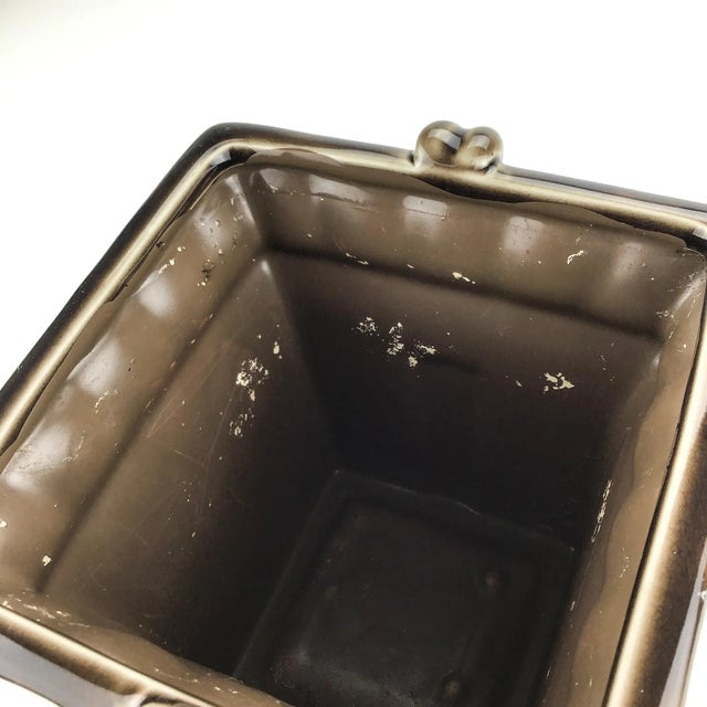 Vintage Hand Fired Glazed Artisan Planter For Sale In Portland, ME - Image 6 of 7