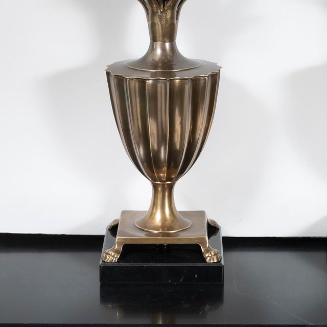 1960s Pair of brass pineapple table lamps by Frederick Cooper For Sale - Image 5 of 14