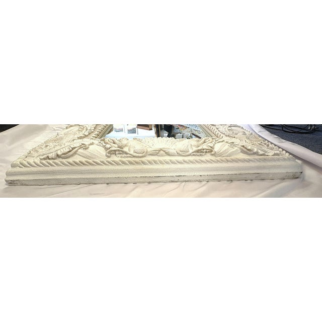 Mid Century Large Coastal Wall Mirror With Monkey and Palm Leaf Motifs For Sale - Image 11 of 18