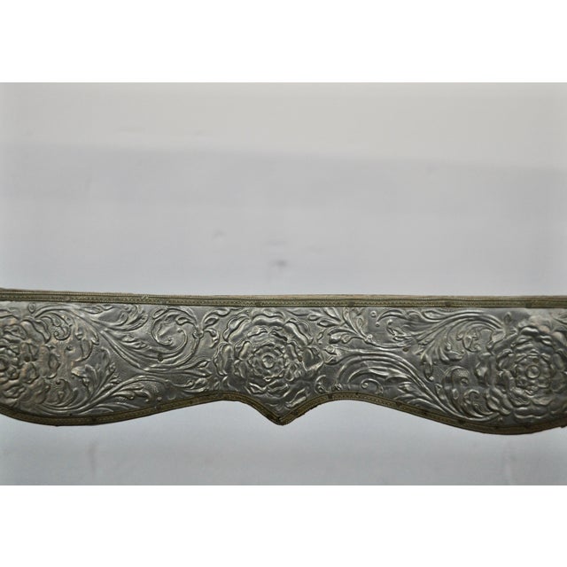 Vintage Silver Foil Armchairs, Set of 3 For Sale - Image 12 of 13