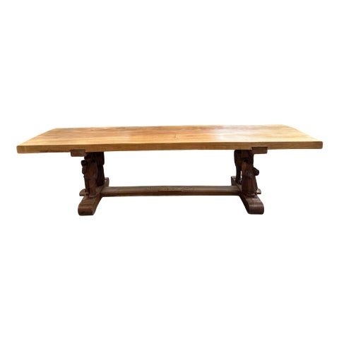 Solid Elm Mountain Table, 1950s For Sale