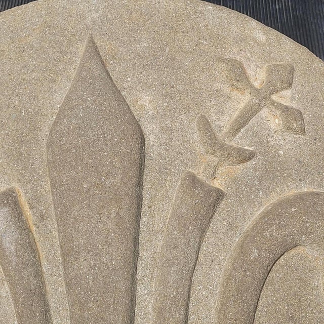 19th Century Coat of Arms Relief, 1800s, Stone For Sale - Image 5 of 17