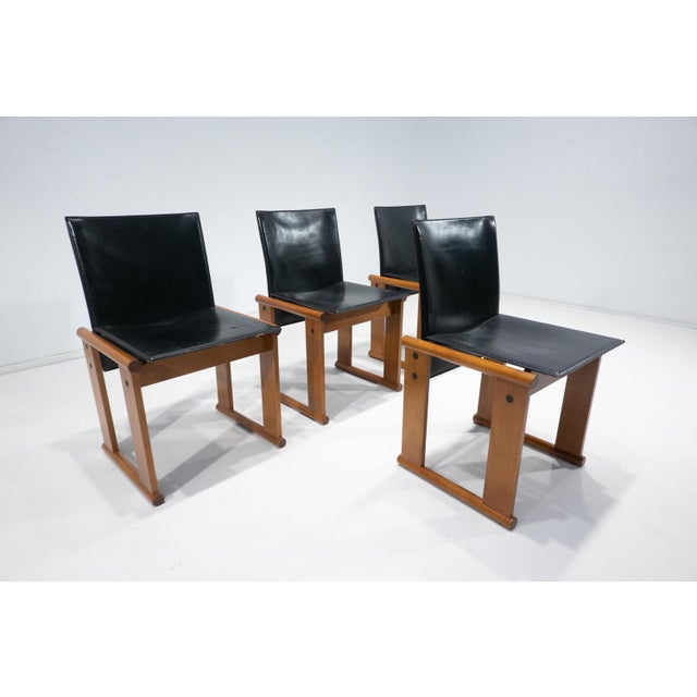 Chairs attributed to Afra & Tobia Scarpa, Italy, 1960s, Set of 4 For Sale - Image 6 of 17