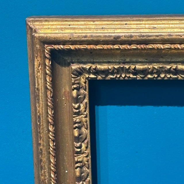 Antique Gold Leaf Frame, 18th Century For Sale - Image 4 of 13