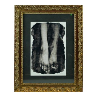 Mid 20th Century Framed Photograph of Feet Signed by Vladimir Clavijo Photographer For Sale