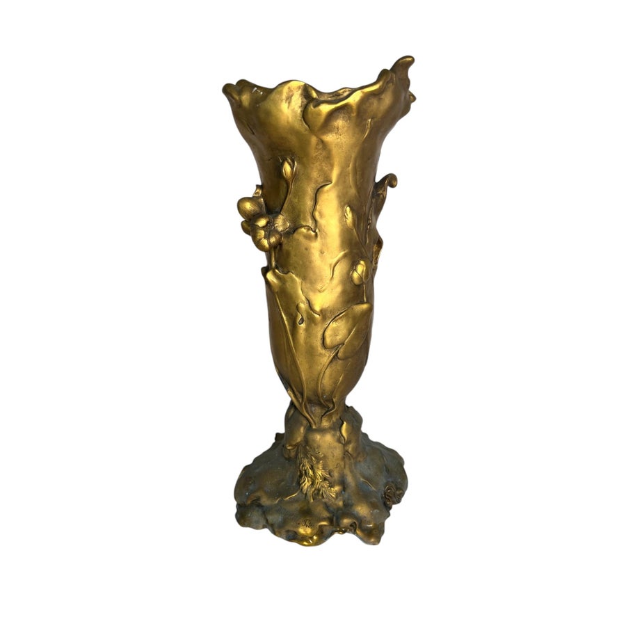 Bronze Art Nouveau Vase by Robert Fréres, Circa 1900 | Chairish