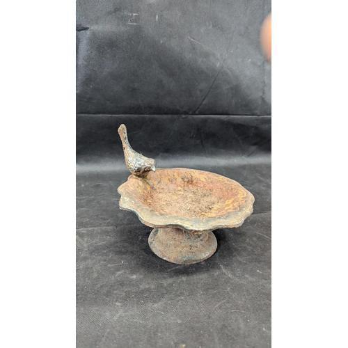 Victorian Cast Iron Bird Bath For Sale - Image 4 of 5