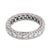 Contemporary Mid Century 1.80 Carat Diamond Platinum Eternity Band, Size 10 For Sale - Image 3 of 5
