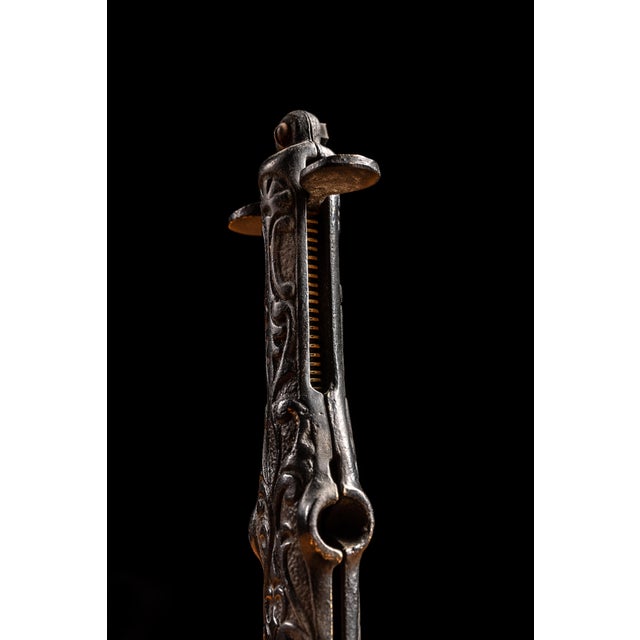 Art Deco 1900s Early Cast Iron Tabletop Cigar Cutter For Sale - Image 3 of 10