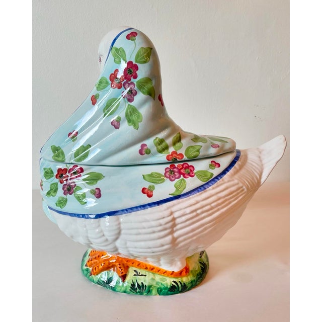 Vintage White Goose Tureen For Sale - Image 4 of 8