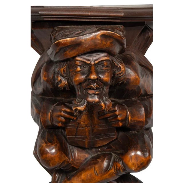 Late 19th Century Victorian Walnut Figural Wall Bracket For Sale - Image 5 of 8