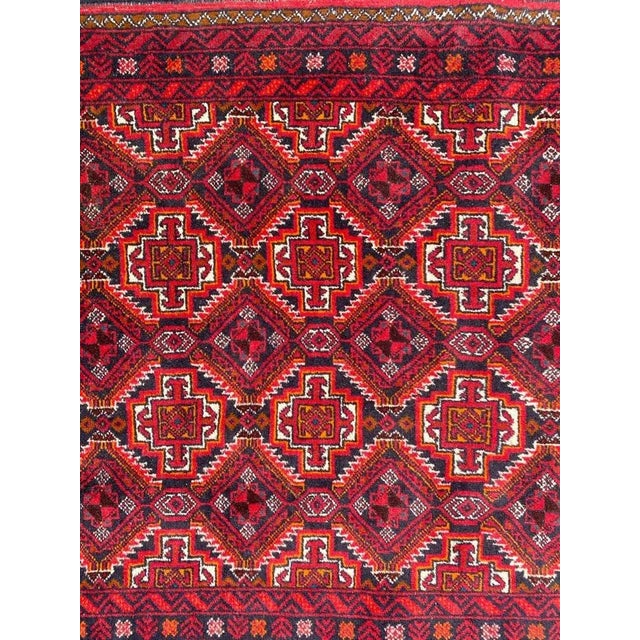 Vintage Turkmen Baluch Back Rug, 1980s For Sale - Image 10 of 11