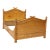 French Burlwood and Faux Bamboo Bed by Maison Krieger For Sale