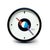 An outstanding round postmodern wall clock designed by Ko Mizuyama, a prolific Japanese designer of clocks in the 1980s....