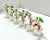 Czech Glass Flower Place Card Holders – Miniature Bouquets, Set of 6 For Sale In Louisville - Image 6 of 12
