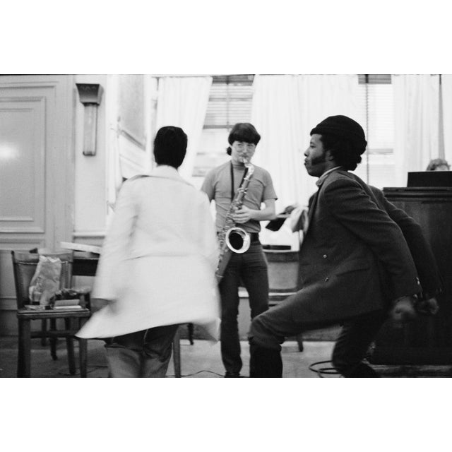 Sly And The Family Stone Musicians Sly Stone (right) and Jerry Martini (on saxophone) of American funk band Sly And The...