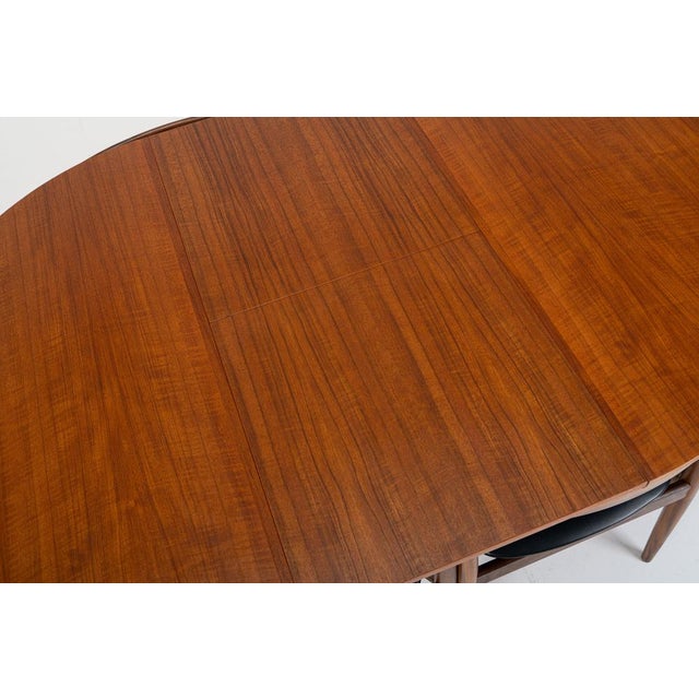 Black Roundette Dining Set by Hans Olsen for Frem Rojle, 1950s, Set of 7 For Sale - Image 8 of 10