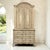 An 18th century commode a deux corps in oak, carved in the Louis XV taste of the French countryside. Hand stripped to...