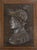 Patinated Metal Bas-Reliefs on Wooden Display Stand, 1800s, Set of 2 For Sale - Image 3 of 11