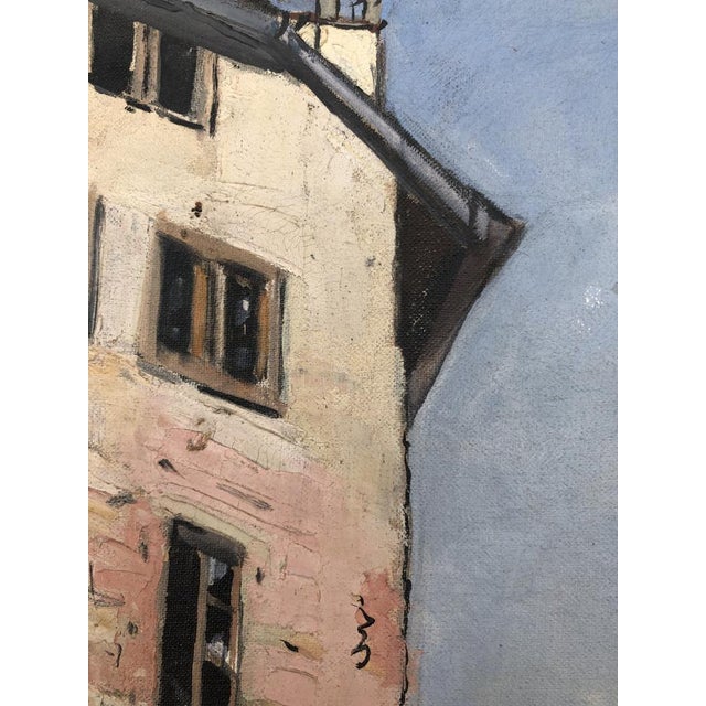 René Samuel Beguin, Village de montagne, 1930, Oil on Canvas, Framed For Sale - Image 6 of 10