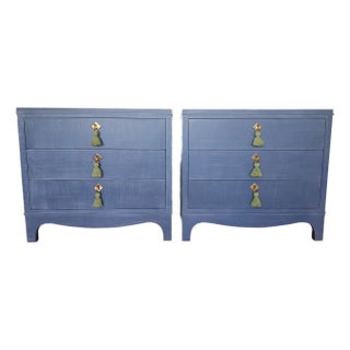 Oomph Easton Nightstands in Denim Blue - A Pair For Sale