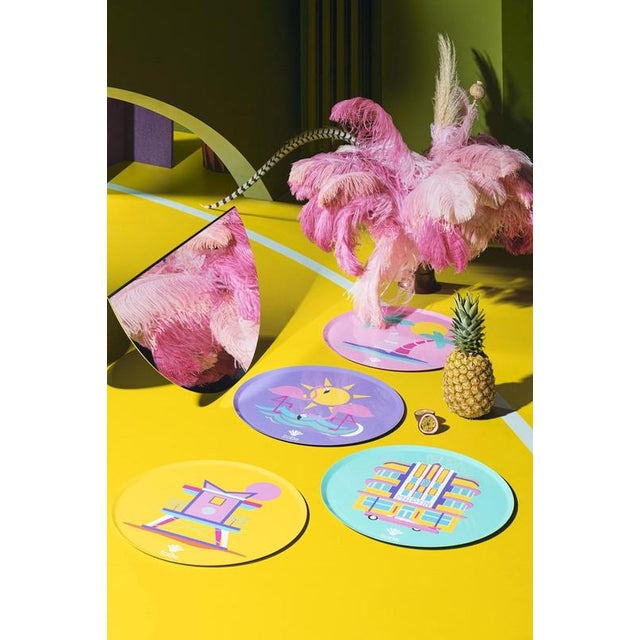 Contemporary Limited Edition Lifeguard Circular Sustainable Tray in Aluminum by Altreforme For Sale - Image 3 of 8