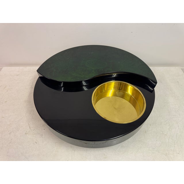 Yin Yang Revolving Coffee Table, Italy, 1970s For Sale - Image 11 of 14