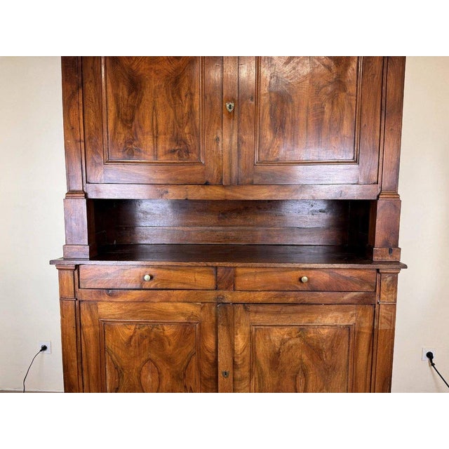 Wood Empire Cupboard in Oak and Walnut For Sale - Image 7 of 9