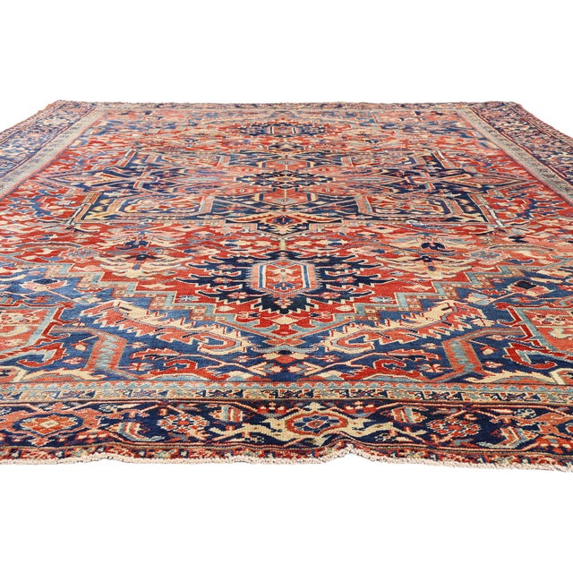 Modern Antique Persian Heriz Rug, 09'08 X 12'10 For Sale - Image 3 of 10