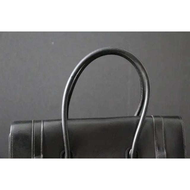 Black Leather Hermes Drag Bag by Hermès for Hermès, Unkns For Sale - Image 18 of 18