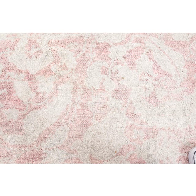 1920s Authentic Indian Cotton Agra Rug For Sale - Image 5 of 11