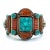 This vintage tribal Moroccan jewelry set is a captivating ensemble that reflects the rich cultural heritage and artistic...
