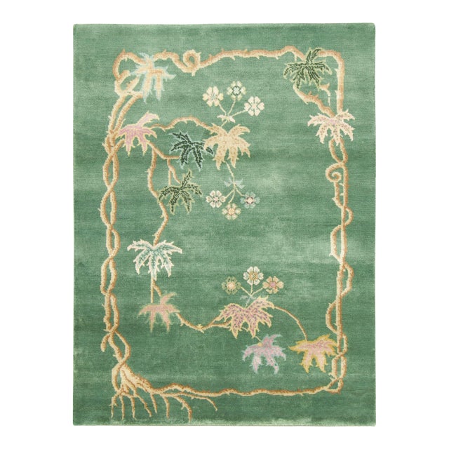 Contemporary Chinese Deco Style Wool Rug by Rug & Kilim, India For Sale